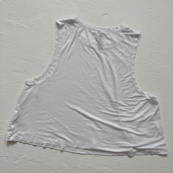 Carbon38 Crop Tank Top 2.0 White, Size Medium - Picture 5 of 5